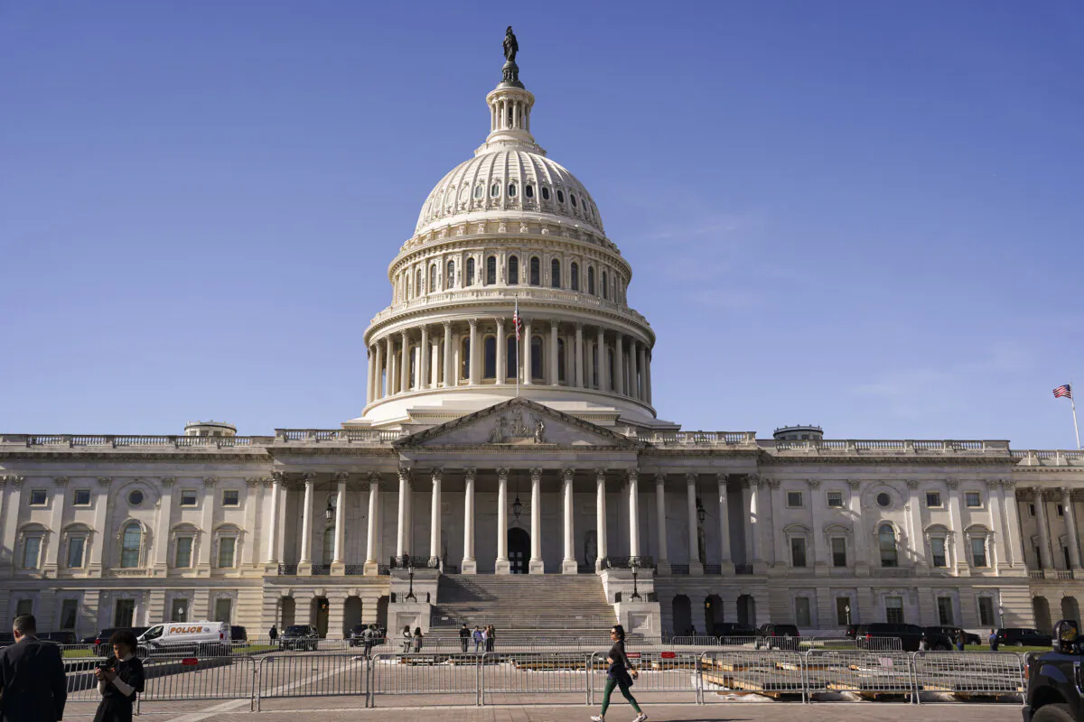 U.S. Capitol building in Washington on Nov. 8, 2023. (Madalina Vasiliu/The Epoch Times)