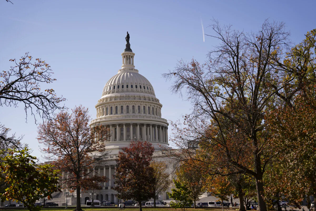 U.S. Capitol building in Washington on Nov. 8, 2023. (Madalina Vasiliu/The Epoch Times)