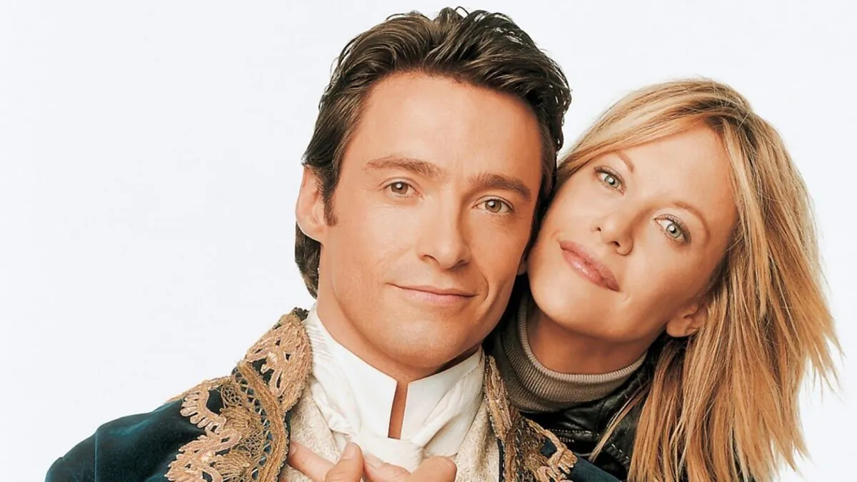 Leopold (Hugh Jackman) and (Meg Ryan), in "Kate & Leopold. (Miramax)