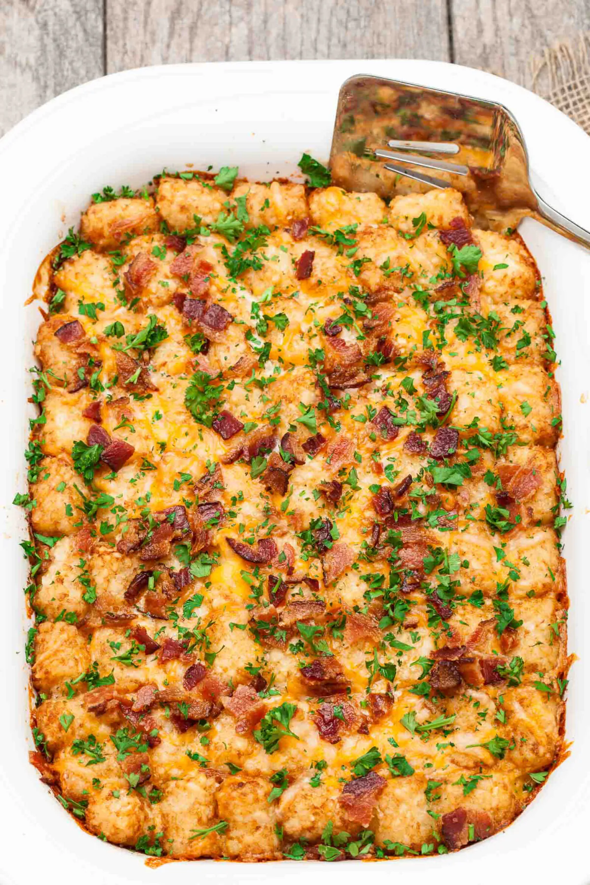 It’s an overnight breakfast casserole that can be prepared the night before. Breakfast-for-dinner, too! (Courtesy of Amy Dong)