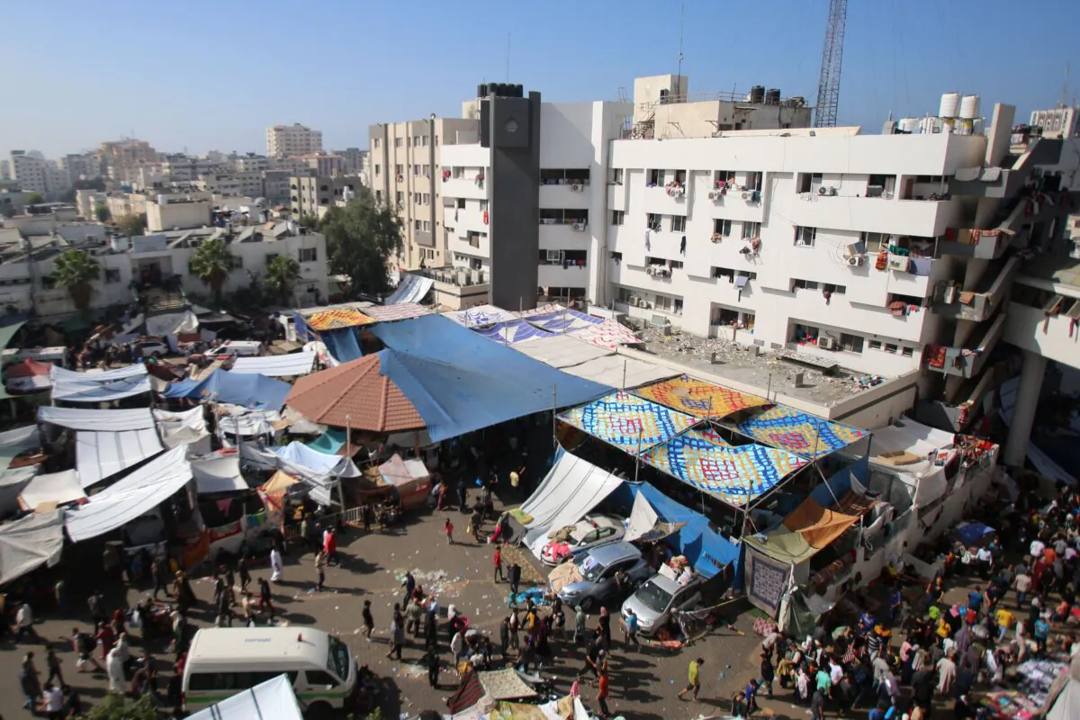 The compound at al-Shifa hospital in Gaza City on Nov. 7, 2023. (Bashar Taleb/AFP via Getty Images)