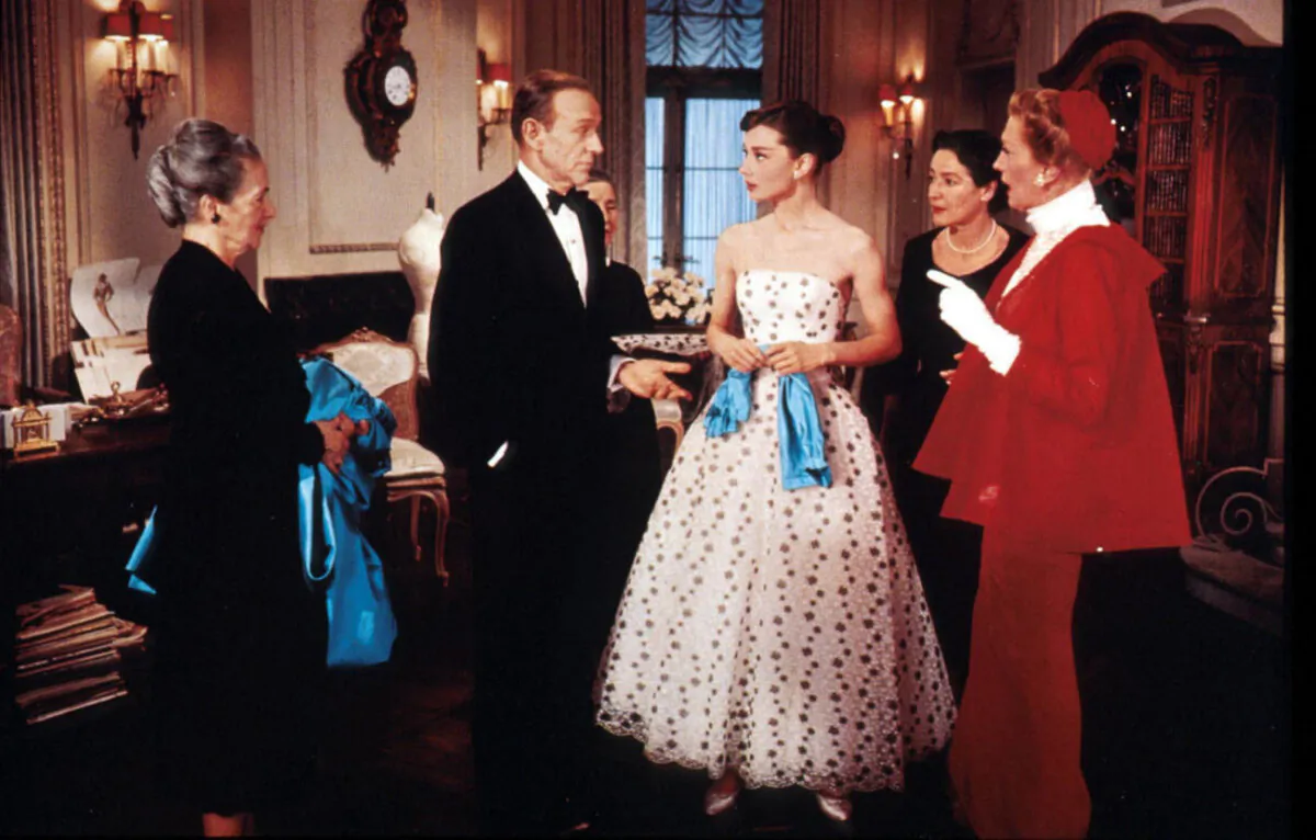 Dick Avery  (Fred Astaire) and Jo Stockton  (Audrey Hepburn), in "Funny Face." (MovieStillsDB)