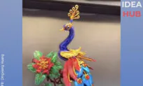 Peacock Weaving Art