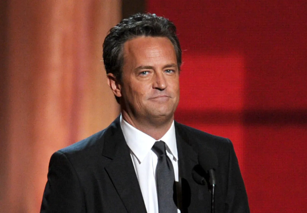 Actor Matthew Perry speaks onstage during the 64th Annual Primetime Emmy Awards at Nokia Theatre L.A. Live in Los Angeles on Sept. 23, 2012. (Kevin Winter/Getty Images)