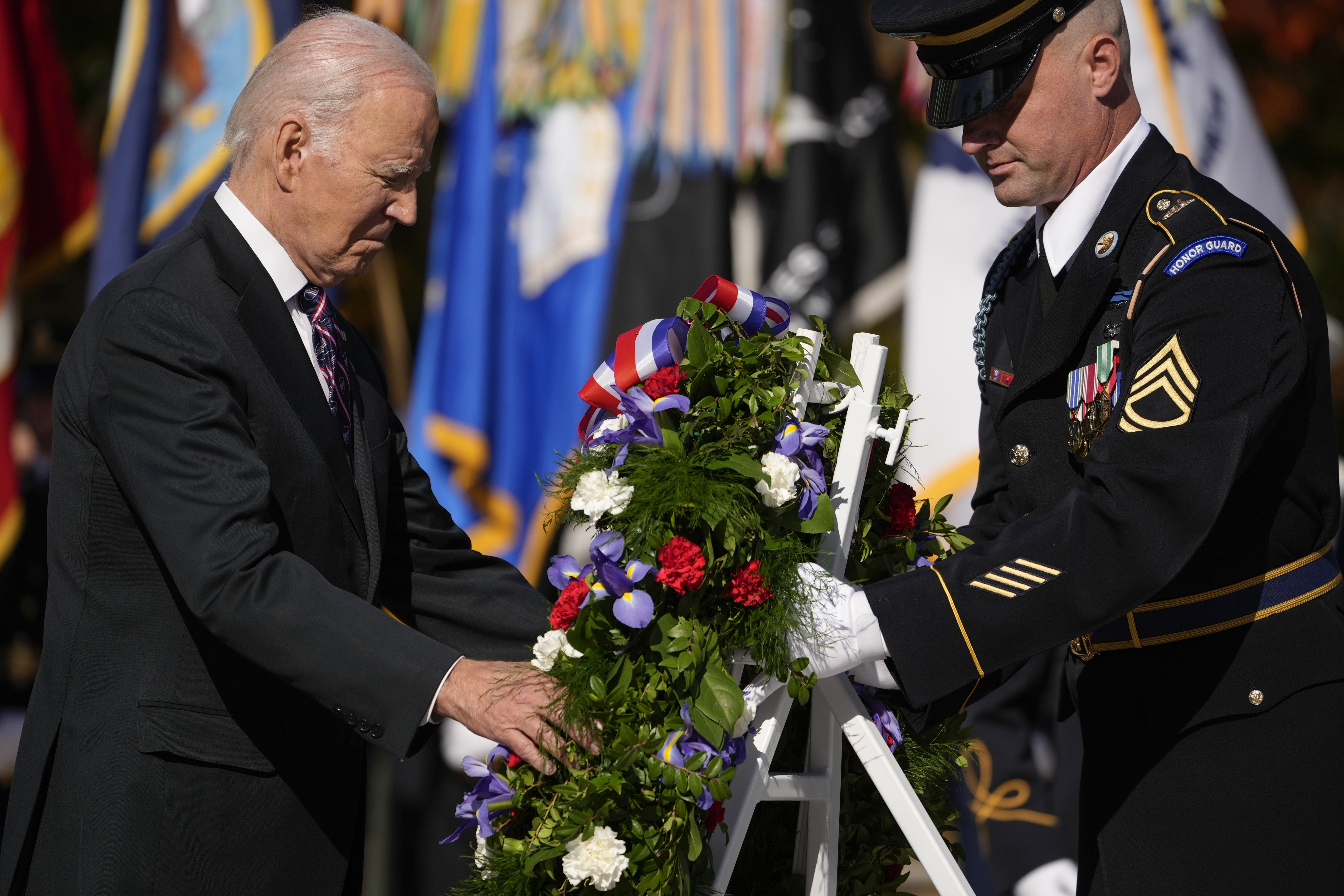LIVE NOW Biden Lays Wreath for Veterans Day at Arlington National