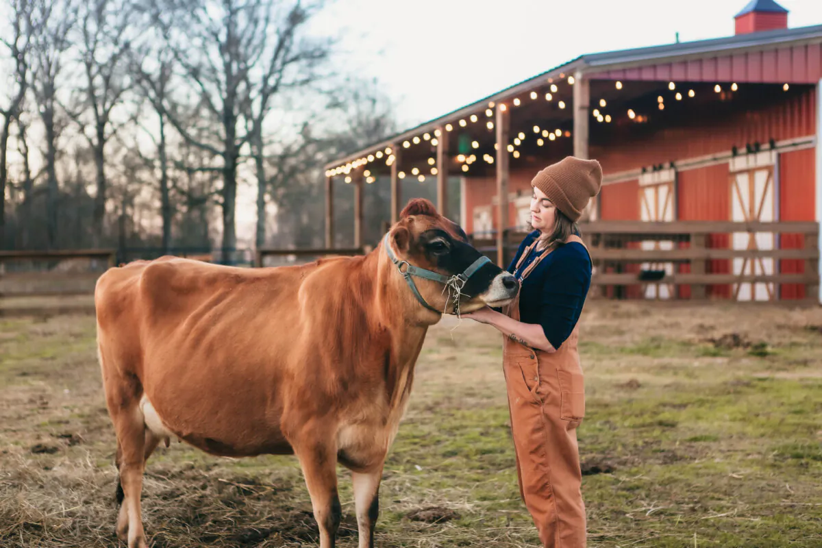 Despite growing up in the suburbs, Jessica Sowards always dreamed of an agrarian life. (Courtesy of Roots and Refuge Farm)