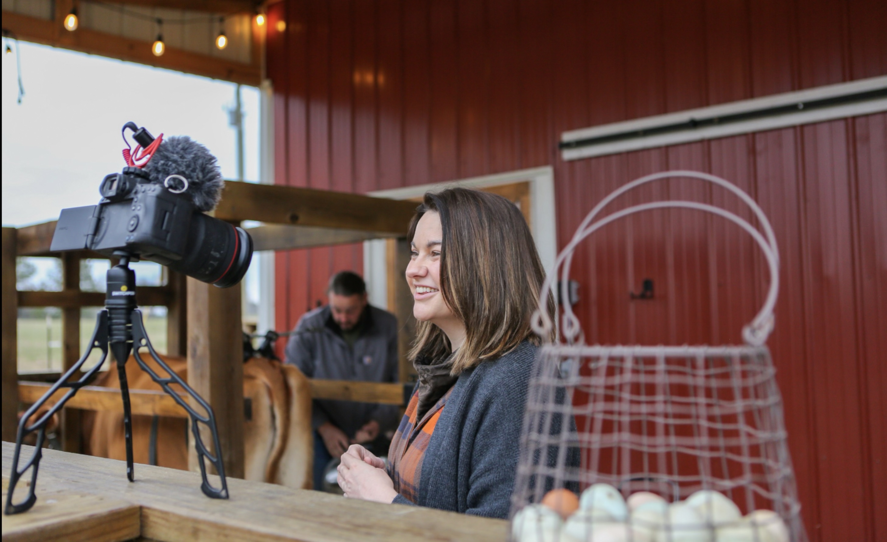 Ms. Sowards films videos about daily life on the homestead for her YouTube channel with 600,000-plus subscribers. (Courtesy of Roots and Refuge Farm)