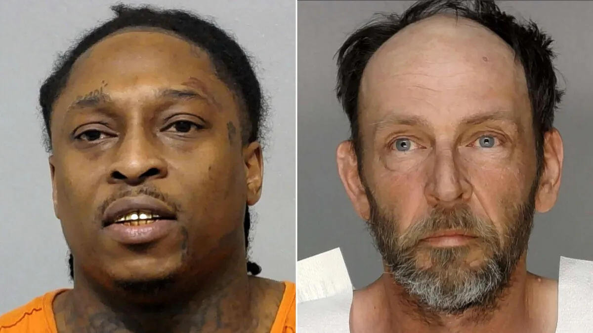 Johnifer Dernard Barnwell (L) and Joey Fournier. (Bibb County Sheriff's Office via AP)