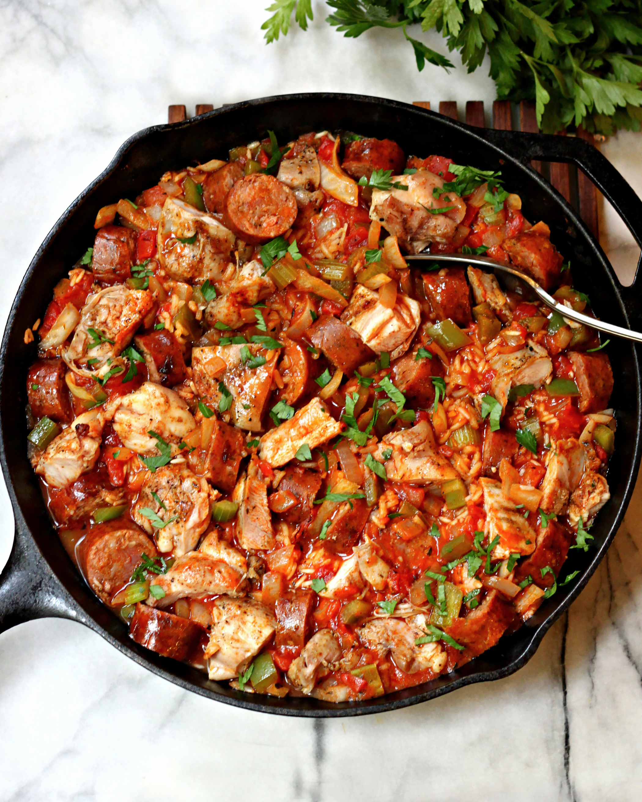 This Cajun- and Creole-inspired one-pot rice dish builds flavors layer after glorious layer. (Lynda Balslev for Tastefood)