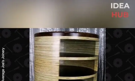 This Table Is Made From Many Layers of Plywood