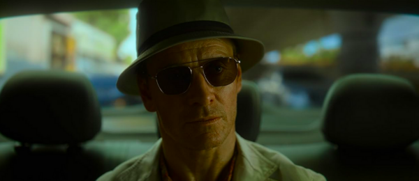 man with hat and sunglasses in THE KILLER