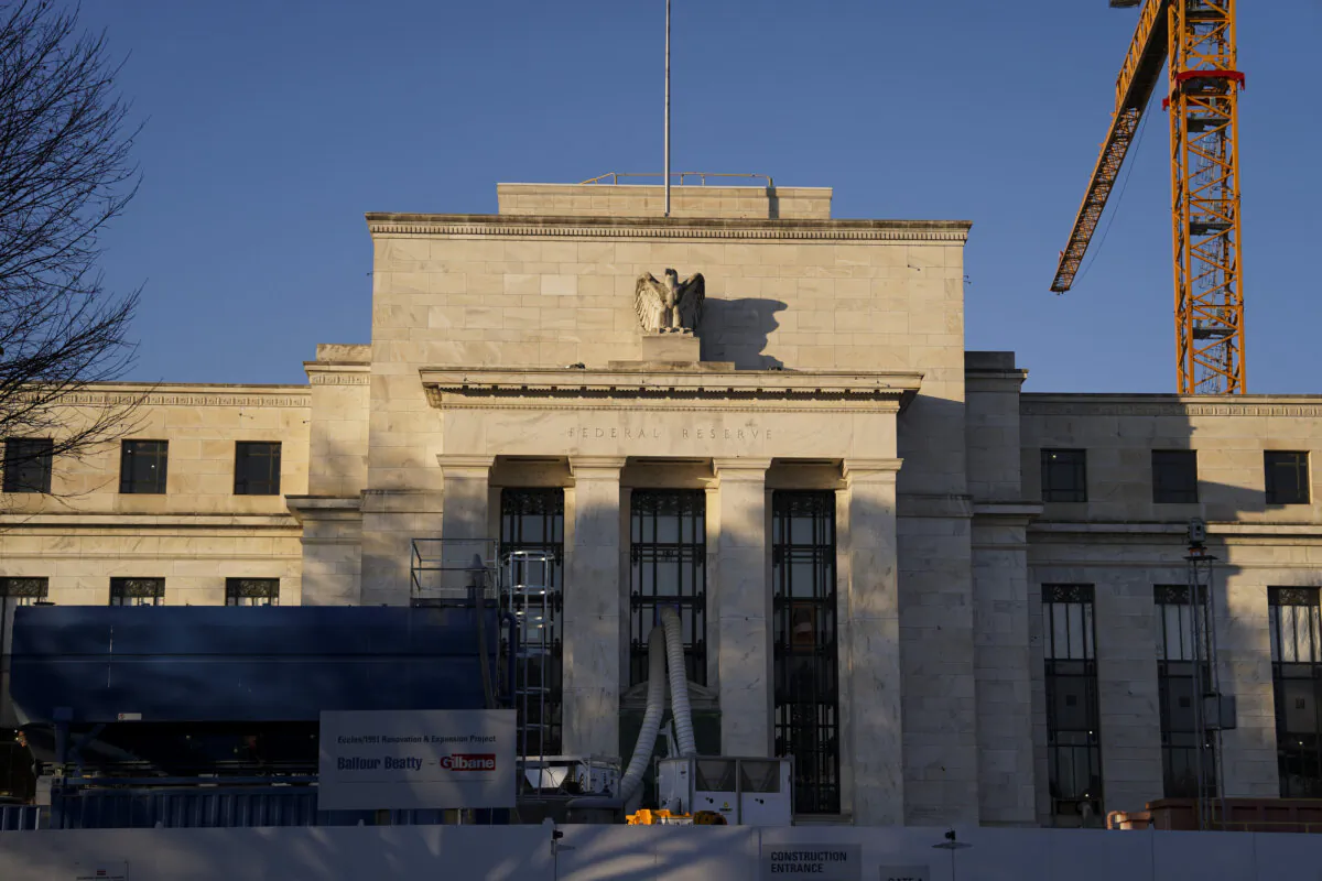 The Federal Reserve building in Washington on Nov. 13, 2023. (Madalina Vasiliu/The Epoch Times)