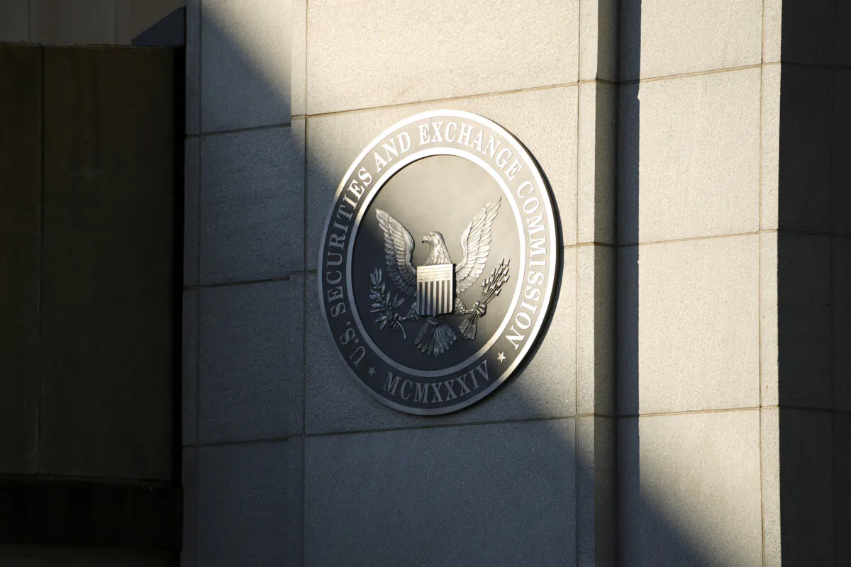 U.S. Securities and Exchange Commission building in Washington on Nov. 13, 2023. (Madalina Vasiliu/The Epoch Times)