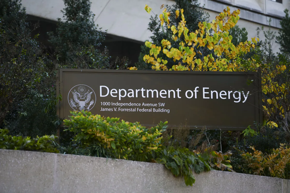 The Department of Energy building in Washington on Nov. 13, 2023. (Madalina Vasiliu/The Epoch Times)