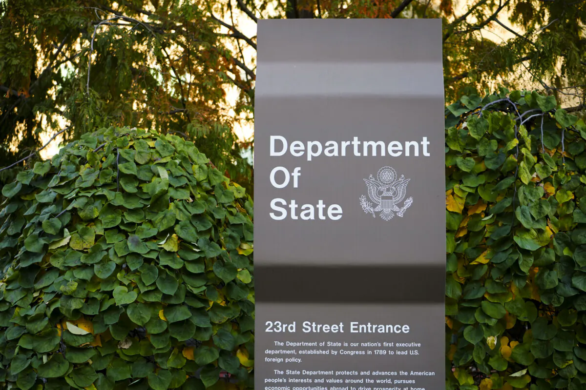 The Department of State building in Washington on Nov. 13, 2023. (Madalina Vasiliu/The Epoch Times) 