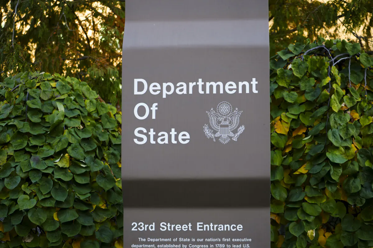 The Department of State building in Washington on Nov. 13, 2023. (Madalina Vasiliu/The Epoch Times)