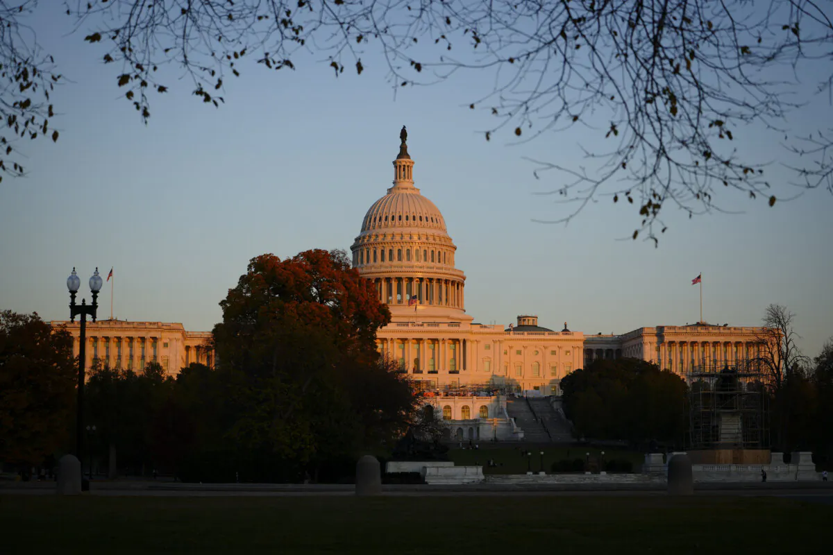 The U.S. Capitol building in Washington on Nov. 13, 2023. (Madalina Vasiliu/The Epoch Times) 