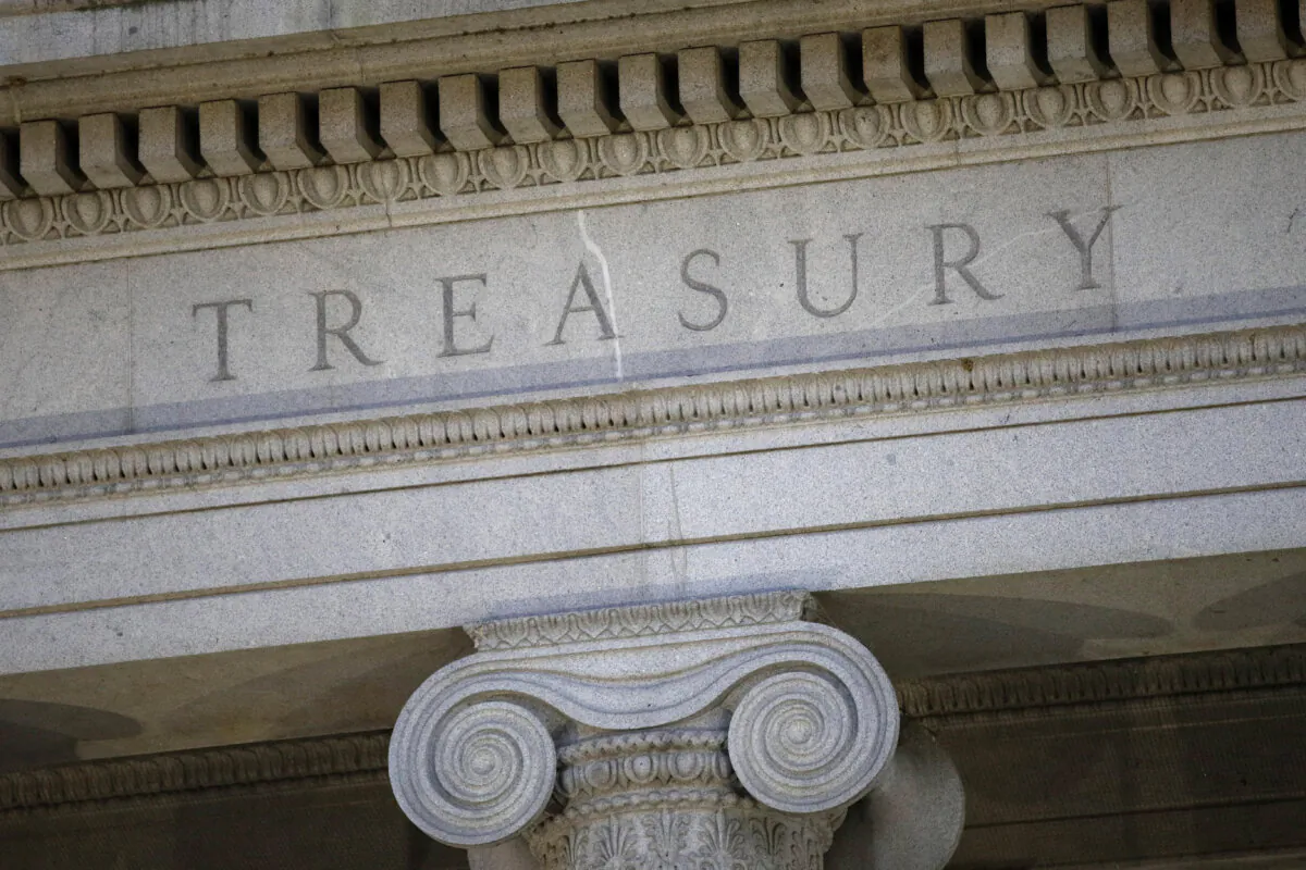 The U.S. Treasury Department building in Washington. (Patrick Semansky/AP Photo)