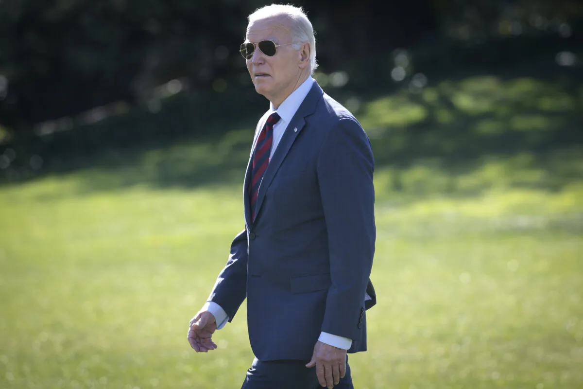 U.S. President Joe Biden departs the White House in Washington on Nov. 14, 2023. (Win McNamee/Getty Images)