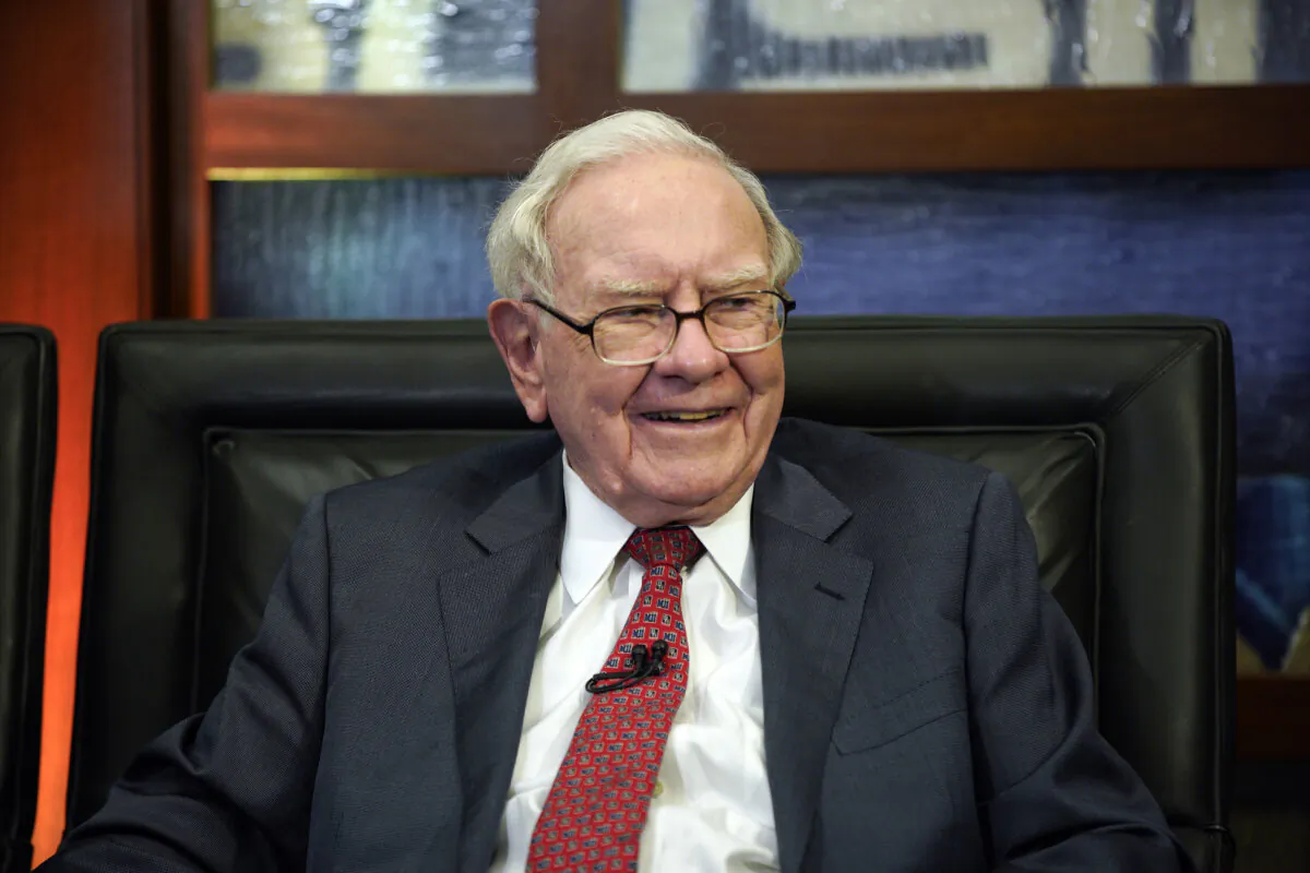 Berkshire Hathaway Chairman and CEO Warren Buffett smiles during an interview in Omaha, Neb., on May 7, 2018. (Nati Harnik/AP Photo)