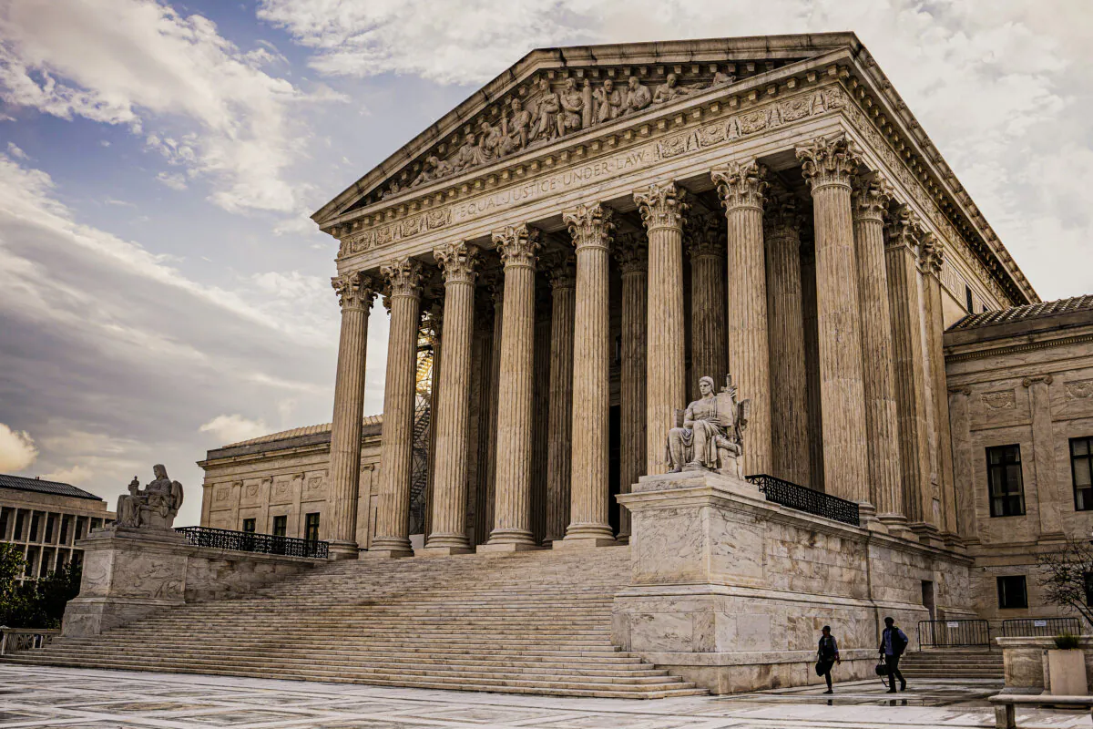 U.S. Supreme Court at sunrise in Washington on July 31, 2023. (Madalina Vasiliu/The Epoch Times)