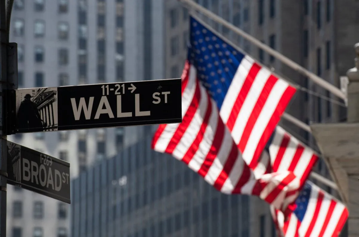 The U.S. flag flies outside the New York Stock Exchange in New York on March 11, 2019. (Don Emmert/AFP via Getty Images)