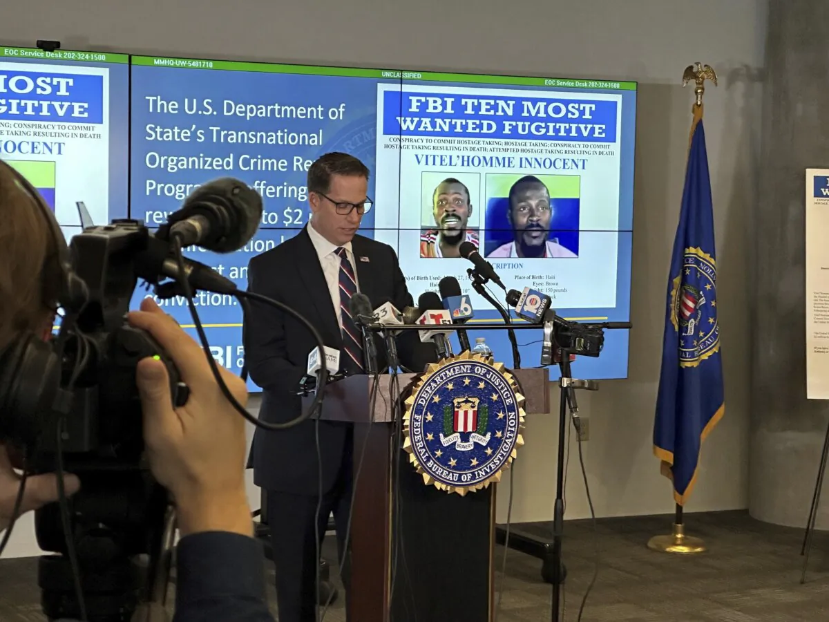 FBI Special Agent in Charge Jeffrey B. Veltri speaks during a press conference at the FBI Miami Field Office , in Miramar, Fla., on Nov. 15, 2023.(Terry Spencer/AP Photo)