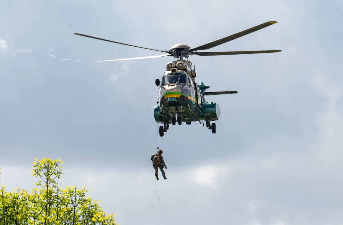 Law enforcement personnel participate in a drill in La Mirada, Calif., on Feb. 28, 2023. (John Fredricks/The Epoch Times)