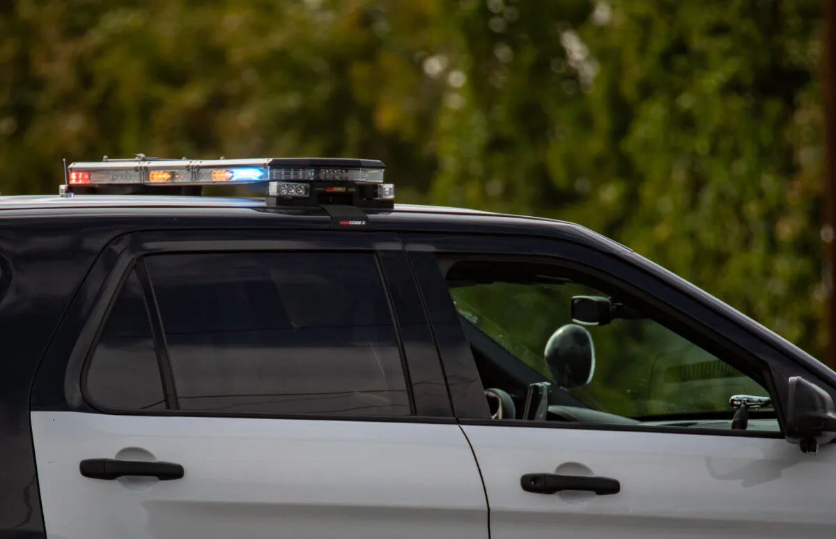 A file photo of a police vehicle on April 1, 2021. (John Fredricks/The Epoch Times)