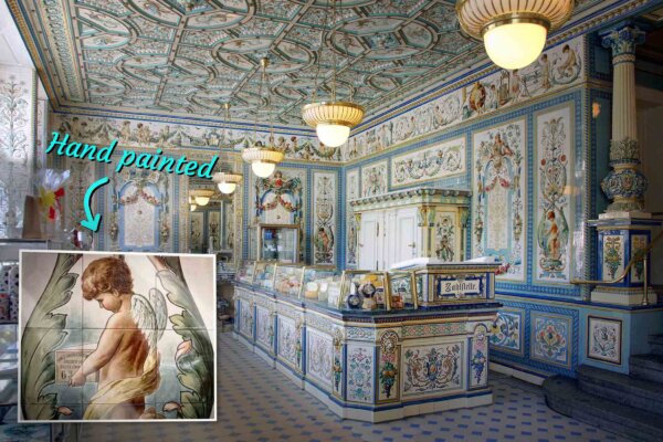 World's Most Beautiful Dairy Shop Covered in Hand-Painted Tiles Will Make Your Knees Wobble