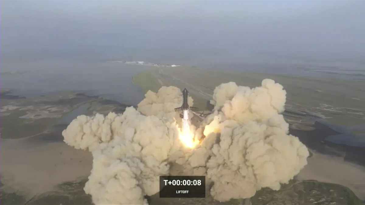 SpaceX's Starship launches from Boca Chica, Texas, on April 20, 2023. (SpaceX via AP)