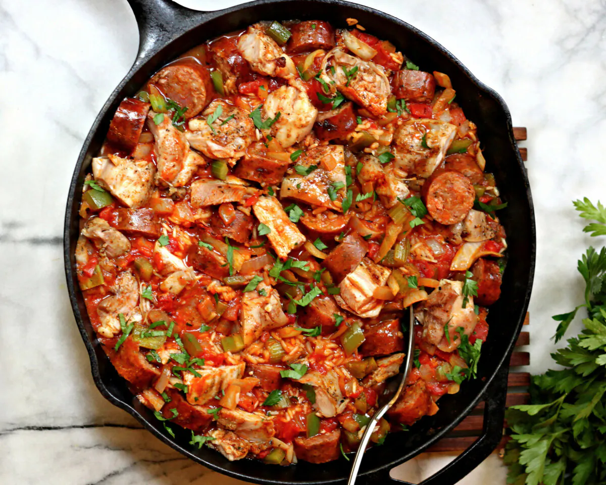 This Cajun- and Creole-inspired one-pot rice dish builds flavors layer after glorious layer. (Lynda Balslev for Tastefood)