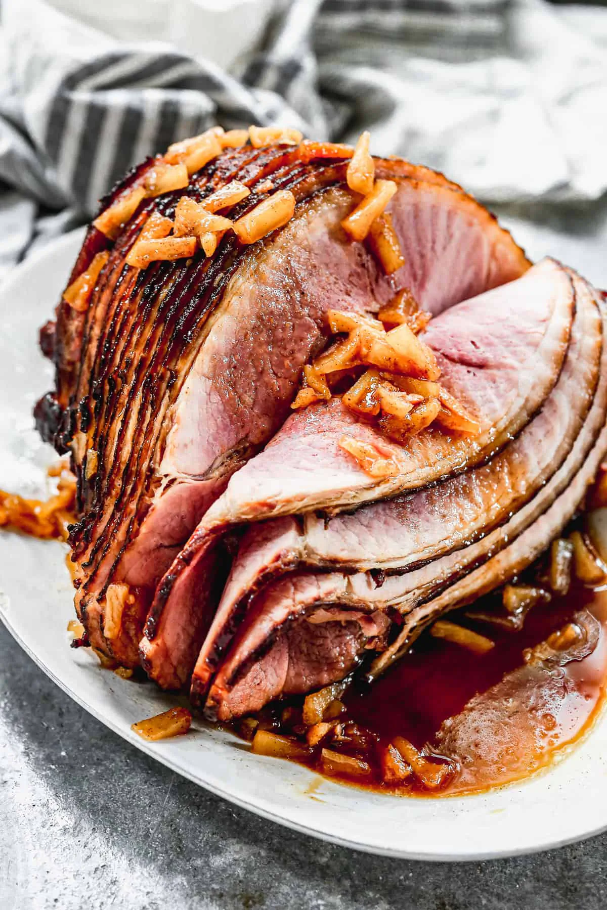 This baked ham is super simple to make and perfect for Thanksgiving or Easter. (Courtesy of Lauren Allen) 