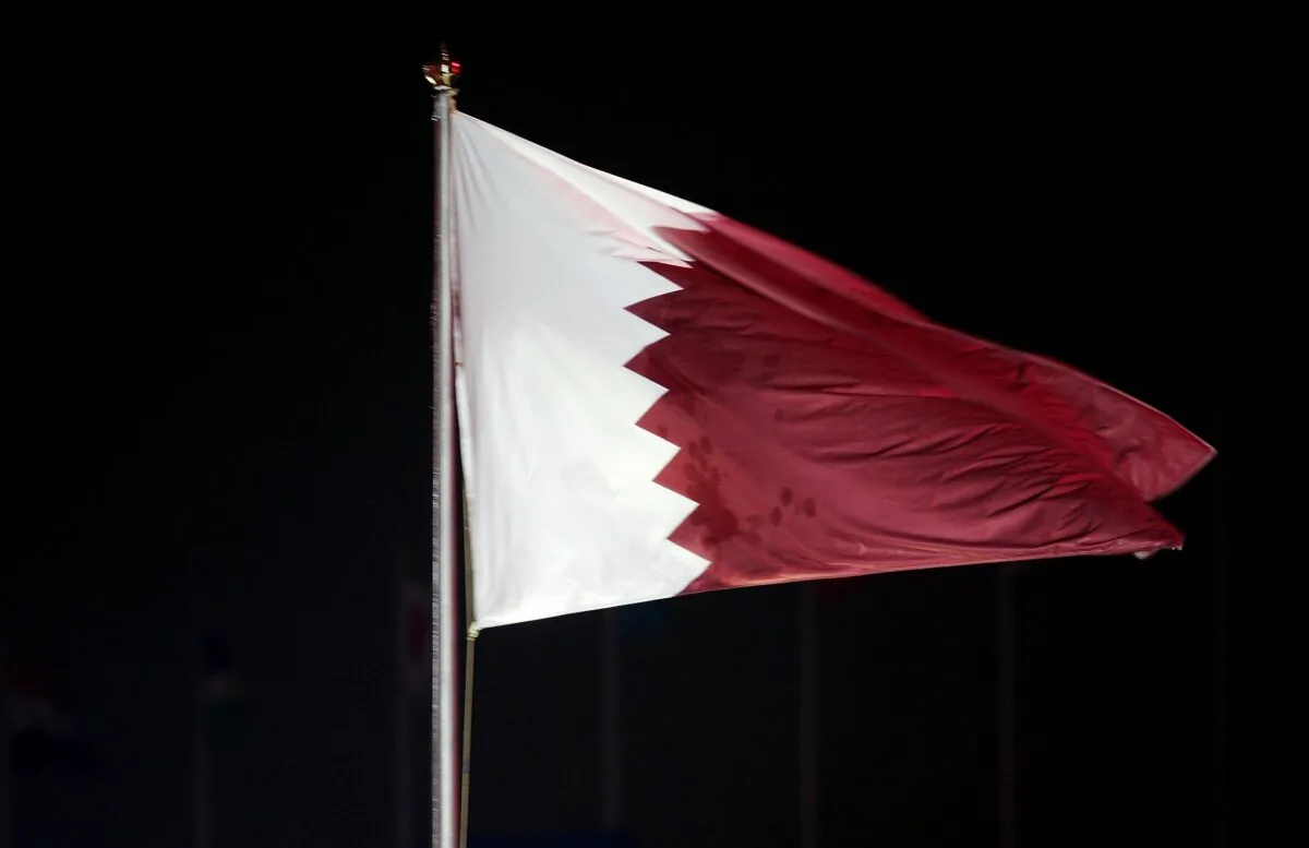 The Qatar flag in a file photo. (Clive Rose/Getty Images for DAGOC)