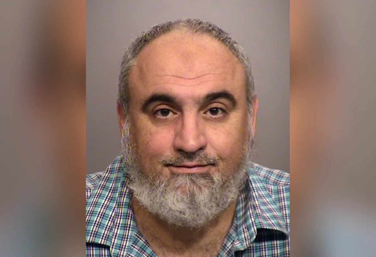 A mugshot of Loay Alnaji, who was arrested in the death of 69-year-old Paul Kessler, a Jewish man. (Courtesy of the Ventura County Sheriff's Department)