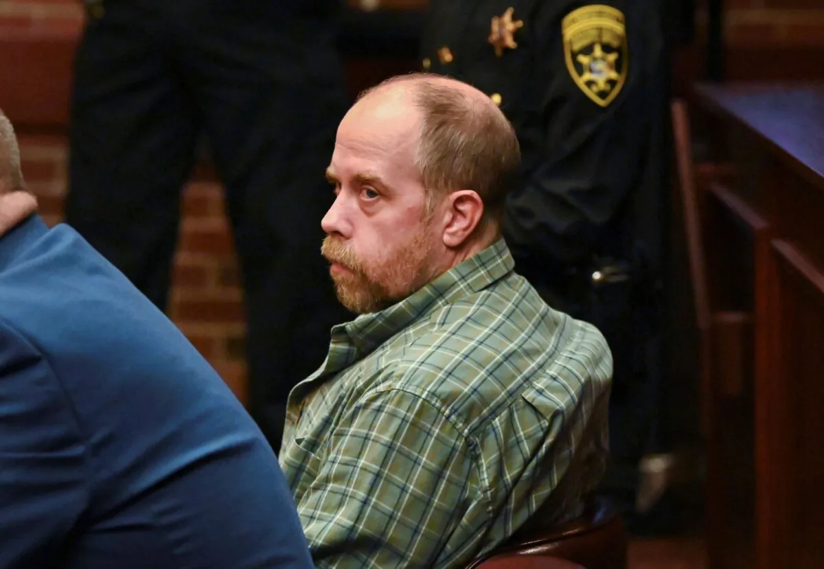 Craig N. Ross, Jr. is arraigned before Judge on charges related to the kidnapping of a 9-year-old from Moreau Lake State Park at Saratoga County Court in Ballston Spa in New York on Nov. 17, 2023. (Will Waldron/The Albany Times Union via AP)