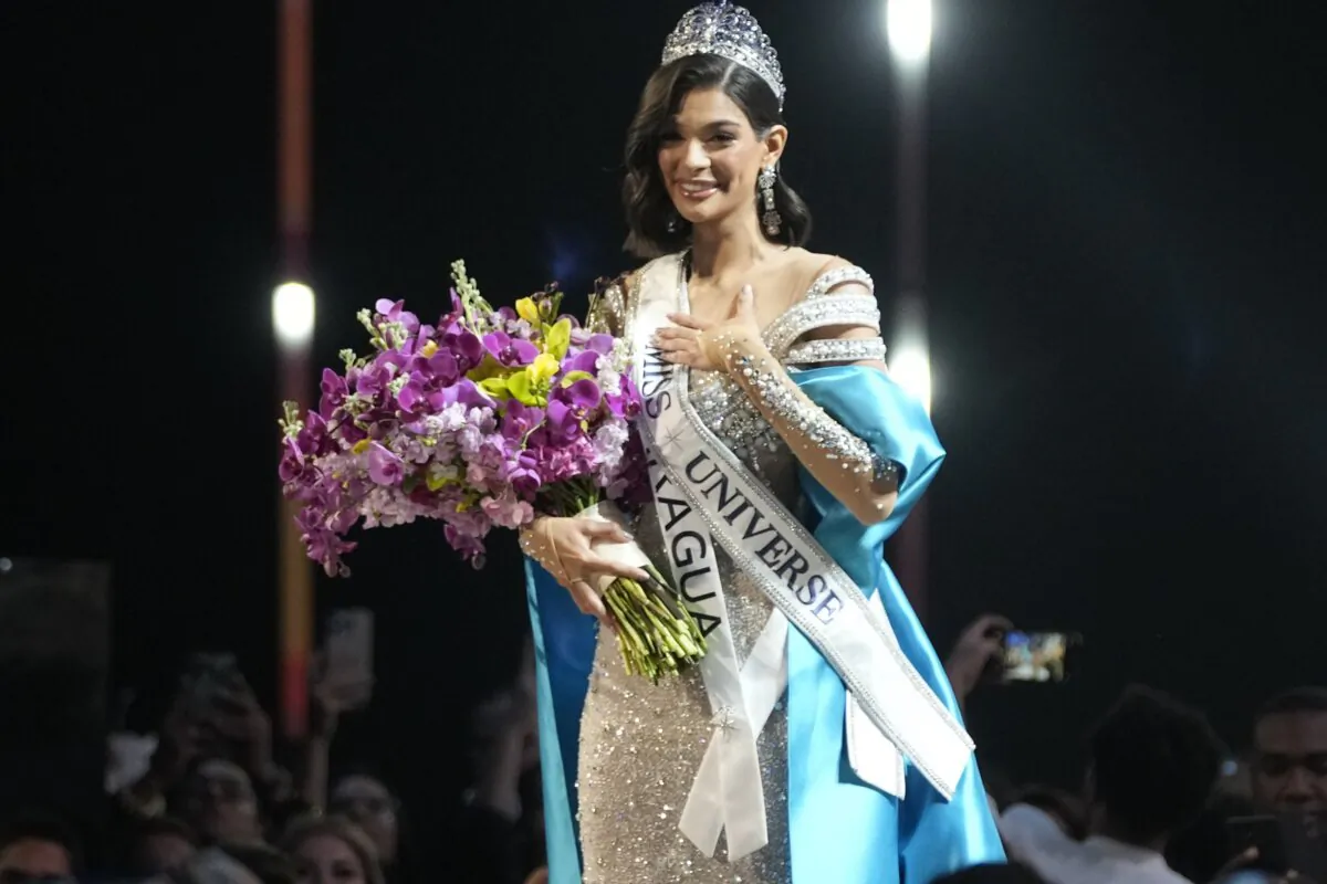 Miss Nicaragua Sheynnis Palacios smiles after being crowned Miss Universe at the 72nd Miss Universe Beauty Pageant in San Salvador, El Salvador, on Nov. 18, 2023. (Moises Castillo/AP Photo)