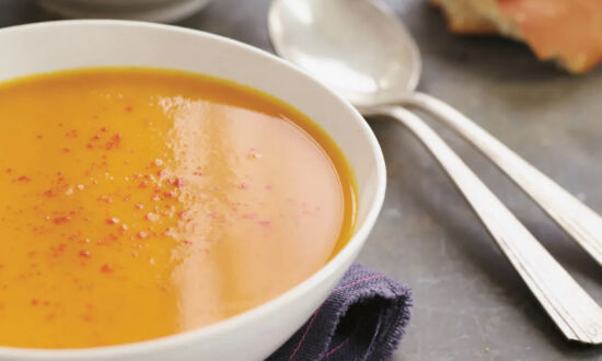 Autumn Carrot and Sweet Potato Soup