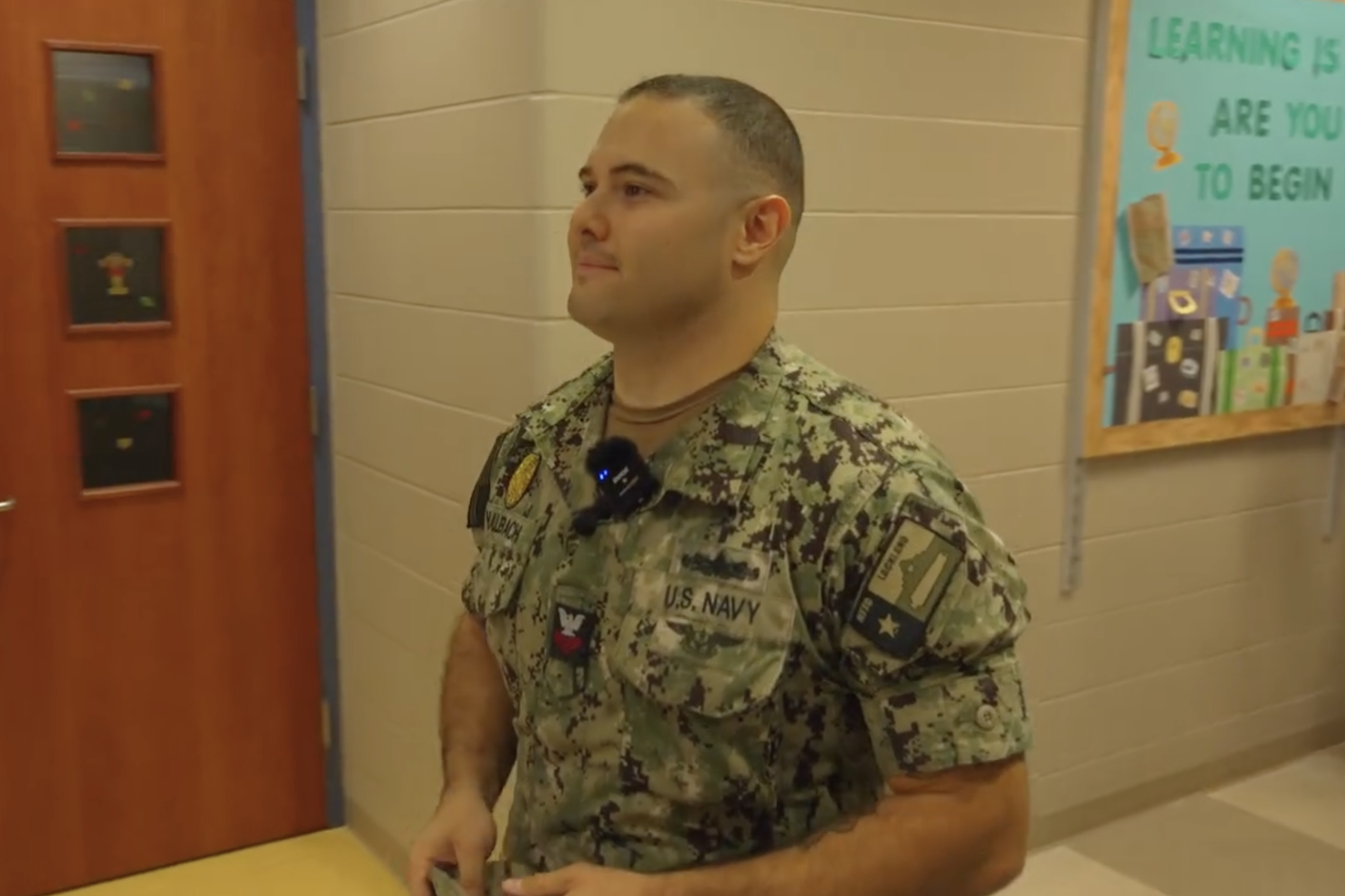 Petty Officer First Class Branden Halbach.