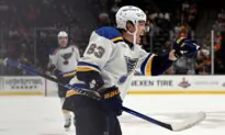 Jake Neighbours and Pavel Buchnevich Score in First Period, Helping Blues Past Ducks 3–1