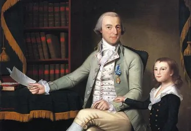 "Benjamin Tallmadge with son William," 1790, by Ralph Earl. (Public Domain)