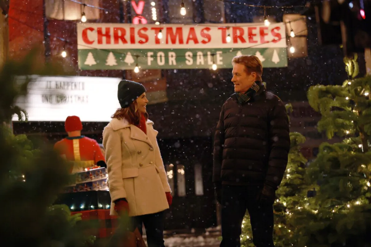 Lori Loughlin and James Tupper star in Great American Family’s “A Christmas Blessing,” released on Nov. 12.  (Courtesy of Great American Family)
