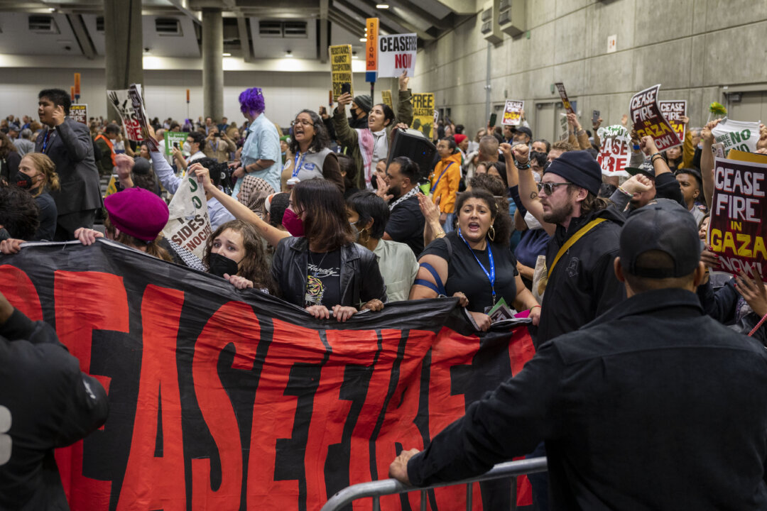 Ceasefire Protesters Disrupt California Democratic Party Convention