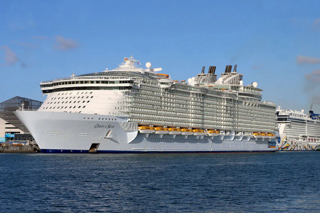 Cruise ships line up along Port Miami of Miami. (Pedro Portal/Miami Herald/TNS)