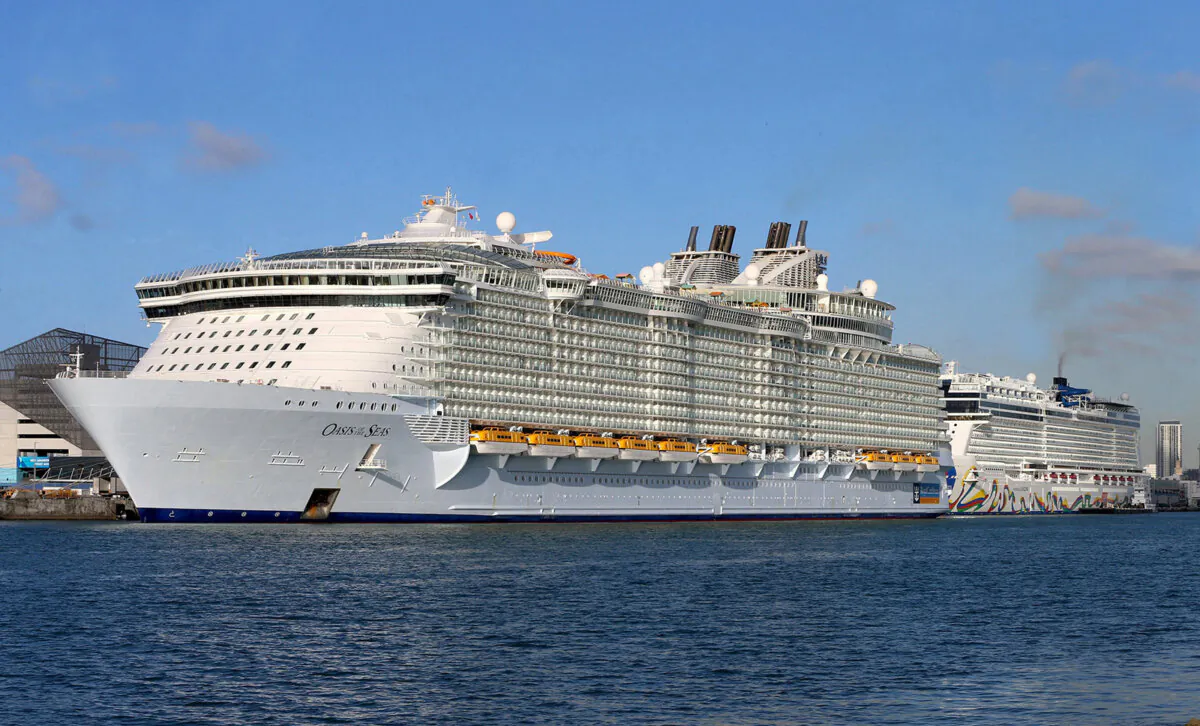 Cruise ships line up along Port Miami of Miami.(Pedro Portal/Miami Herald/TNS)