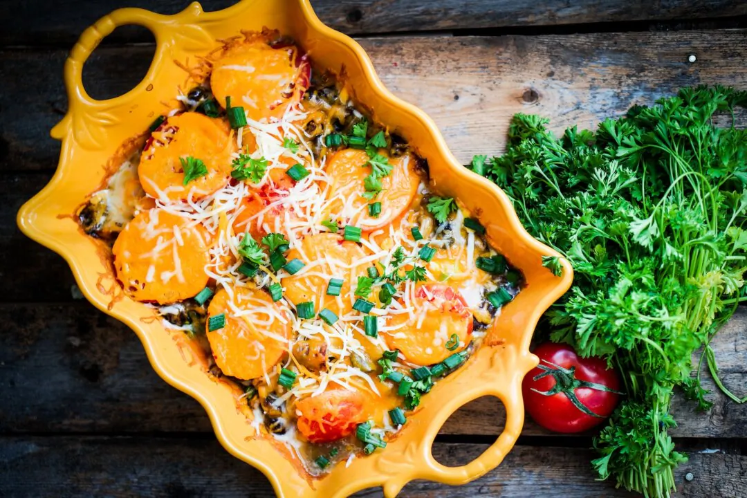 Savory Sweet Potato and Herb Casserole (Alena Haurylik/Shutterstock)