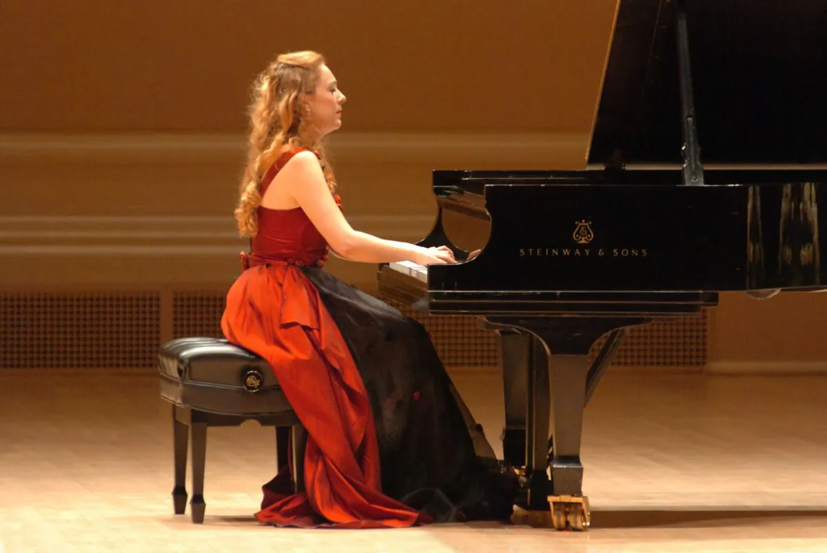 Katya Grineva at Carnegie Hall in 2018. She’s appearing again this holiday season. (Andrew Chow)
