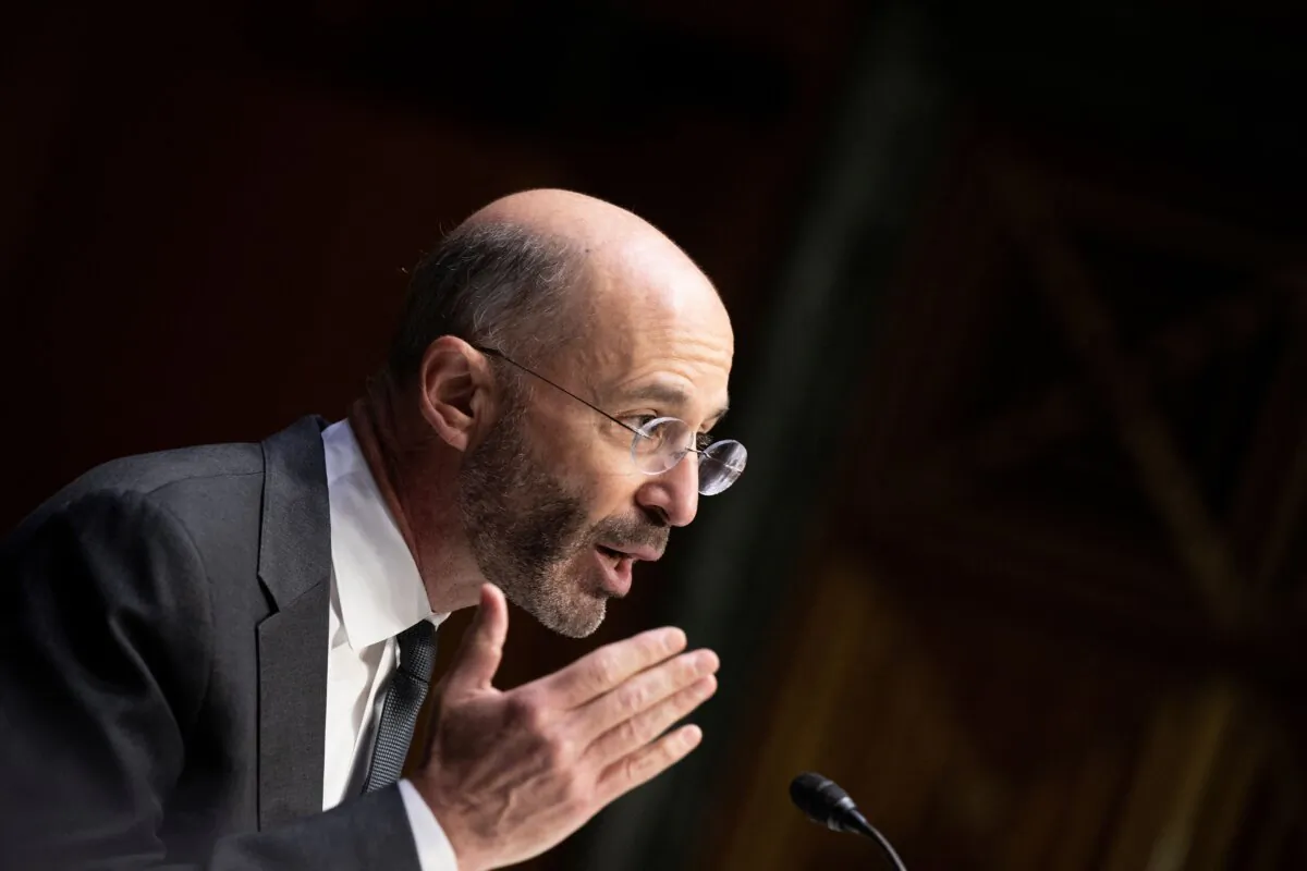 Robert Malley, then-U.S. special envoy for Iran, testifies during a hearing of the Senate Foreign Relations Committee on Capitol Hill in Washington on May 25, 2022. (Brendan Smialowski/AFP via Getty Images)