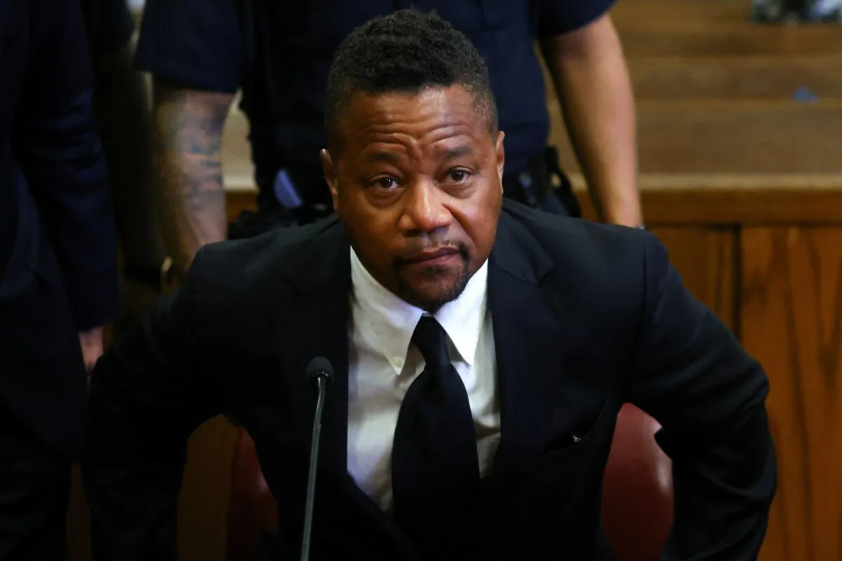 Actor Cuba Gooding Jr. appears in New York Criminal Court for his sentencing hearing after he pleaded guilty to a misdemeanor count of forcibly touching a woman at a New York nightclub in Manhattan, New York, in 2018. (Mike Segar/Reuters)
