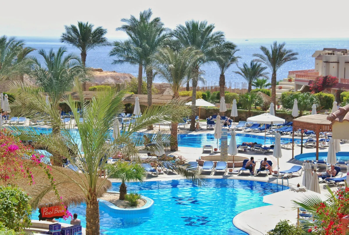 The swimming pool at a Hilton Sharks Bay Hotel. Used correctly, flight and hotel points can be more valuable than cash. (Elvira Kolomiytseva/Dreamstime/TNS)
